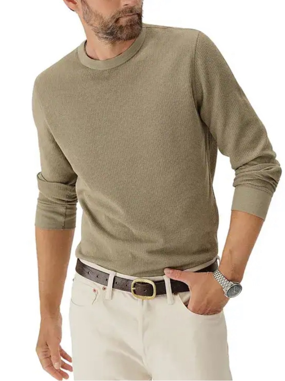 Buck Mason sandstone Venice wash vintage thermal surplus tee size XS new flaw